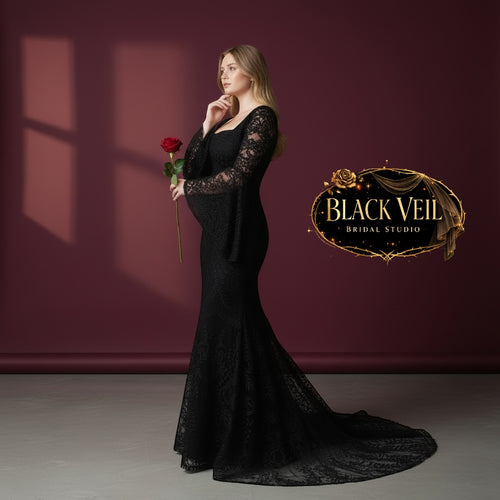 Selene Black Wedding Dress