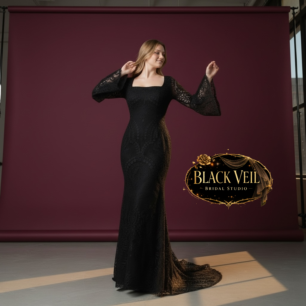 Selene Black Wedding Dress