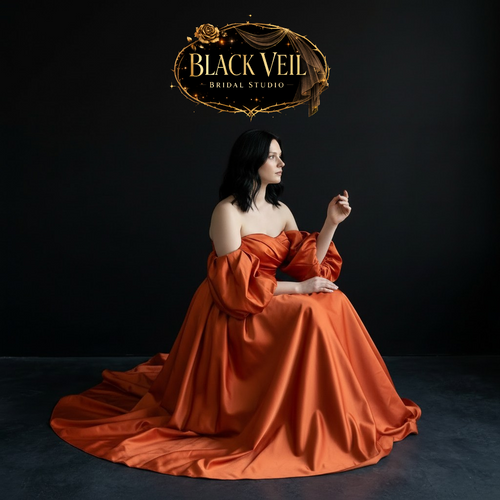 Sienne Orange Wedding Dress