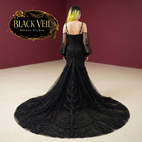 Singrid Black Wedding Dress