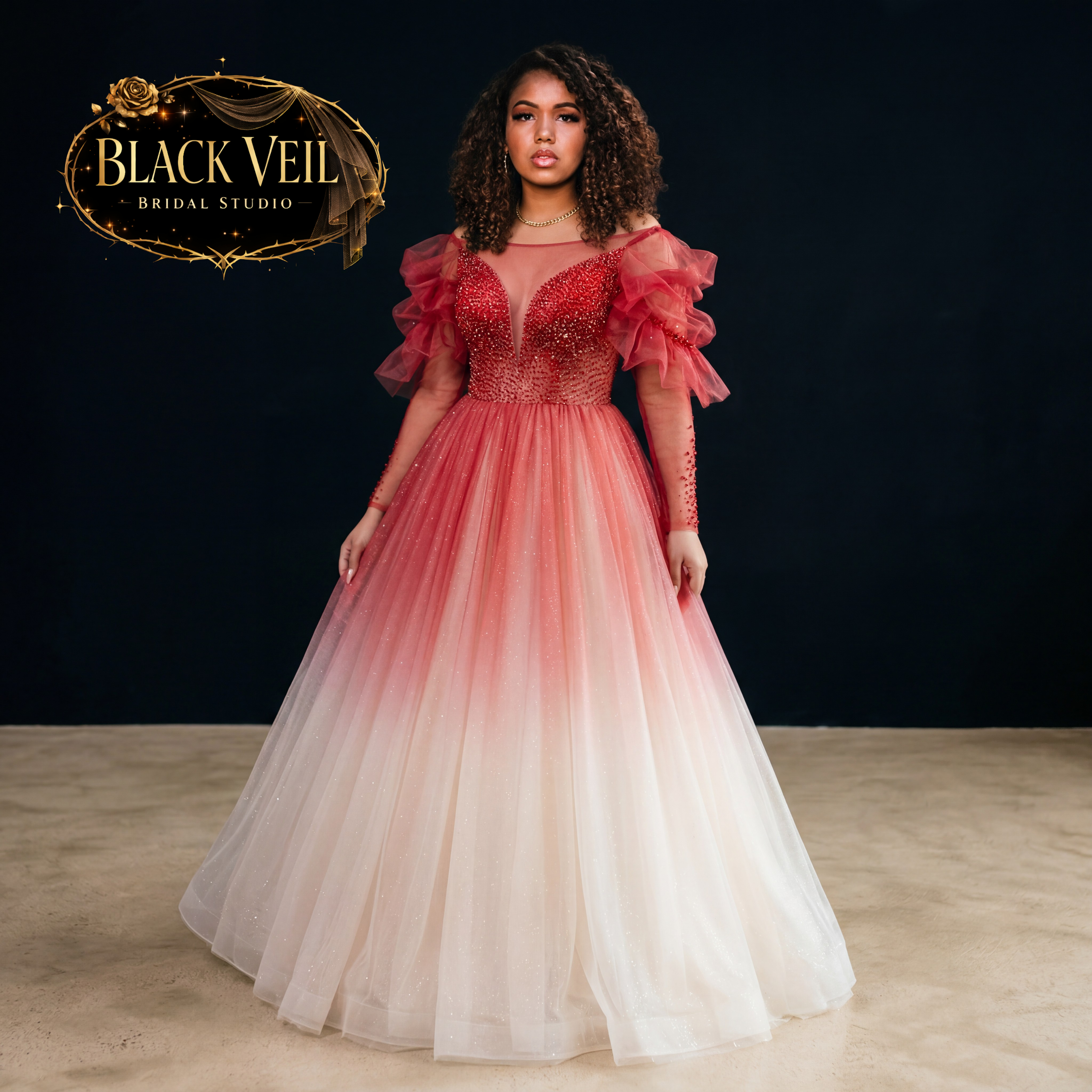ombre wedding dress black Solana Red 14 the dress in the Color:Oyster Kamie Black Satin Bow Style:backless