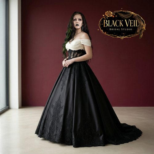 Sybil Black Wedding Dress