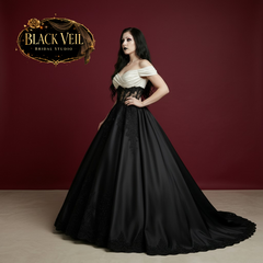 Sybil Black Wedding Dress