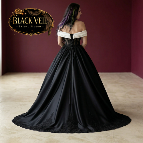 Sybil Black Wedding Dress