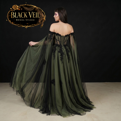 Terra Green Wedding Dress