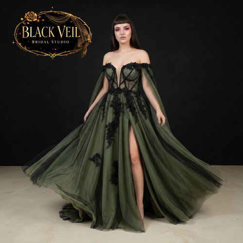 Terra Green Wedding Dress