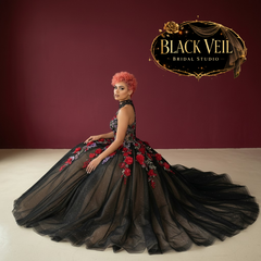 Yemaya Black Wedding Dress