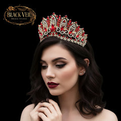 Ornate Baroque Tiara for Brides | Regal Wedding Crown