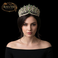 Ornate Baroque Tiara for Brides | Regal Wedding Crown