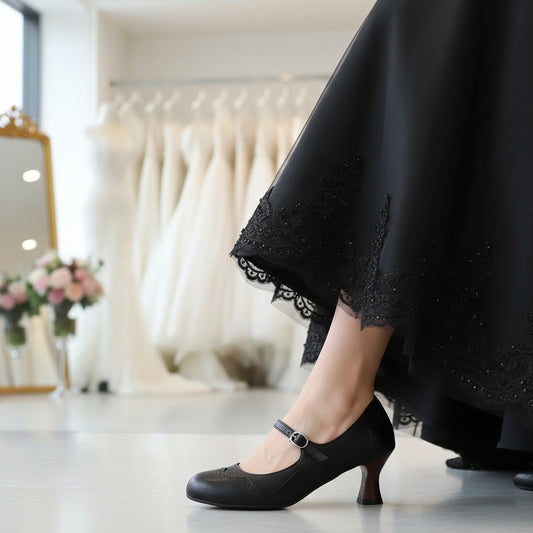 Retro Mary Jane Style Bridal Heels