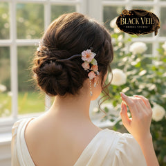 Chinese Style Bridal Floral Hair Sticks