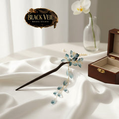 Chinese Style Bridal Floral Hair Sticks