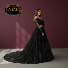 Ophelia Black Wedding Dress