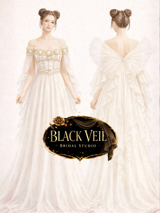 Serenity Inspired Wedding Dress In White