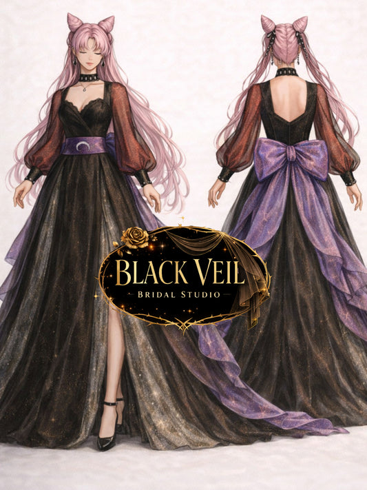 Black Lady Inspired Wedding Dress