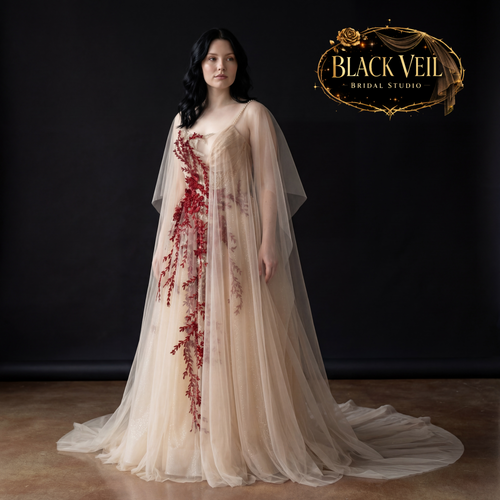 Alina Floral Embroidered Wedding Dress