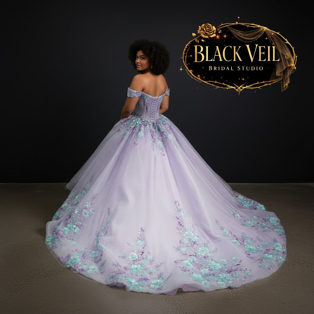 purple and green wedding dress Gothic With Tulle Searching for a wedding guest dress that feels refined Custom Embroidered Purple Wedding Dress