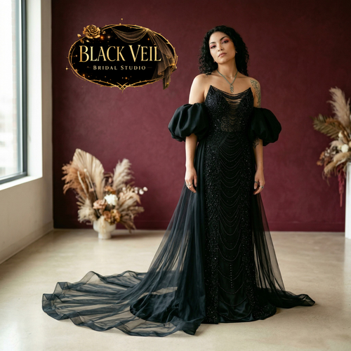 Arachne Black Wedding Dress