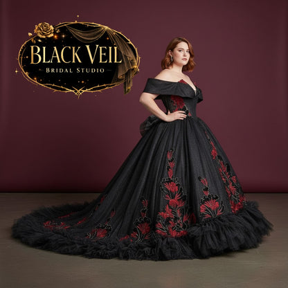 Arianrhod Black Wedding Dress