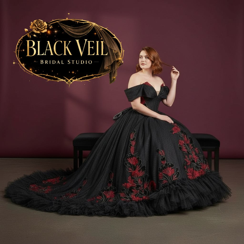 Arianrhod Black Wedding Dress