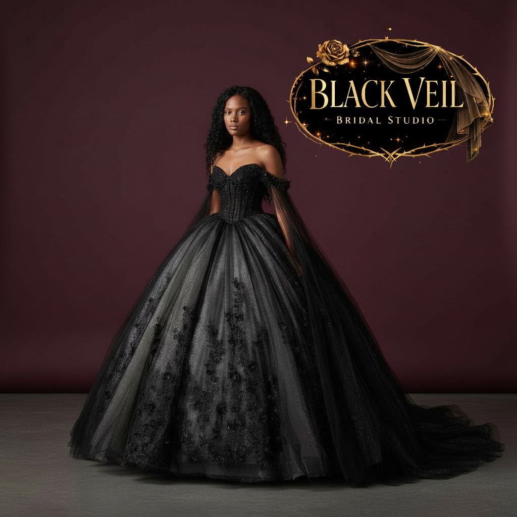 Artemis Black Wedding Dress