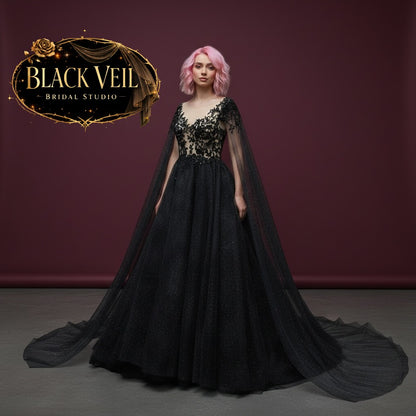 Asphodel Black Wedding Dress