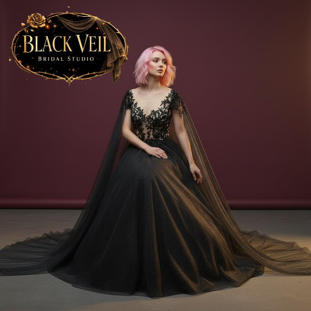 Asphodel Black Wedding Dress