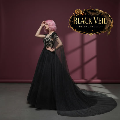 Asphodel Black Wedding Dress