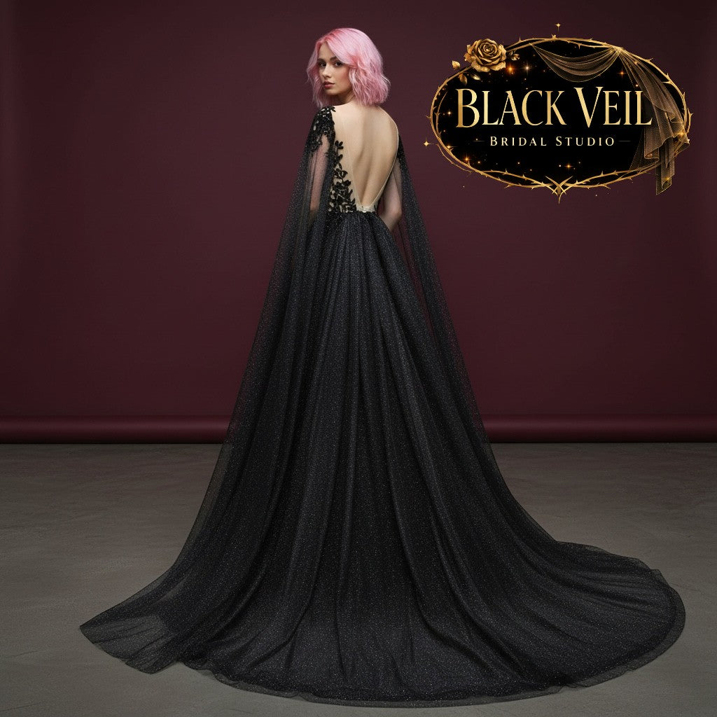 Asphodel Black Wedding Dress