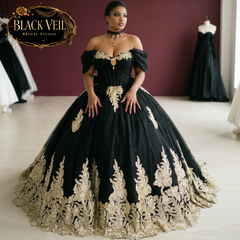 Asteria Black Wedding Dress