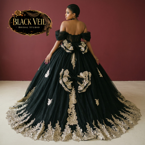 Asteria Black Wedding Dress
