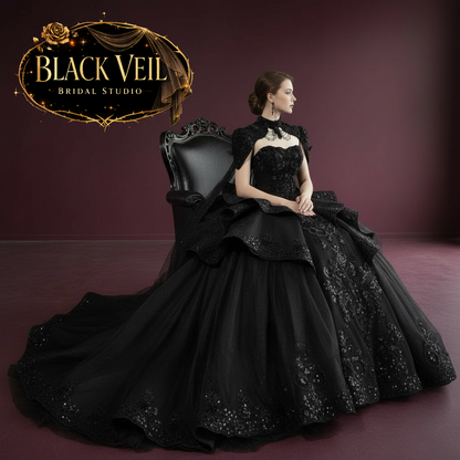 Branwen Black Wedding Dress