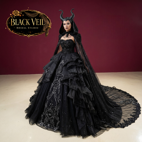 Branwen Black Wedding Dress