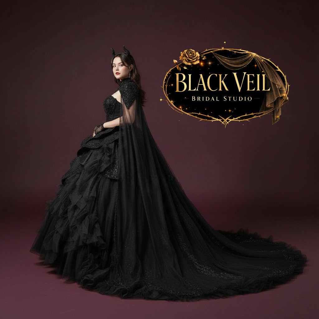 Branwen Black Wedding Dress