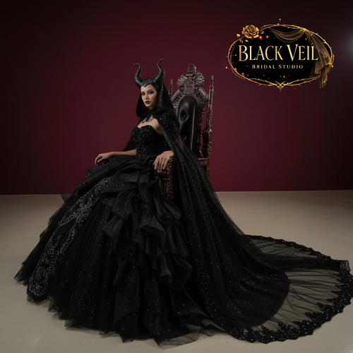 Branwen Black Wedding Dress