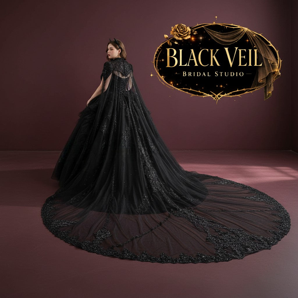 Branwen Black Wedding Dress