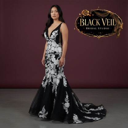 Cassandra Black Wedding Dress