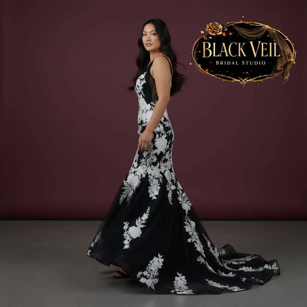 Cassandra Black Wedding Dress
