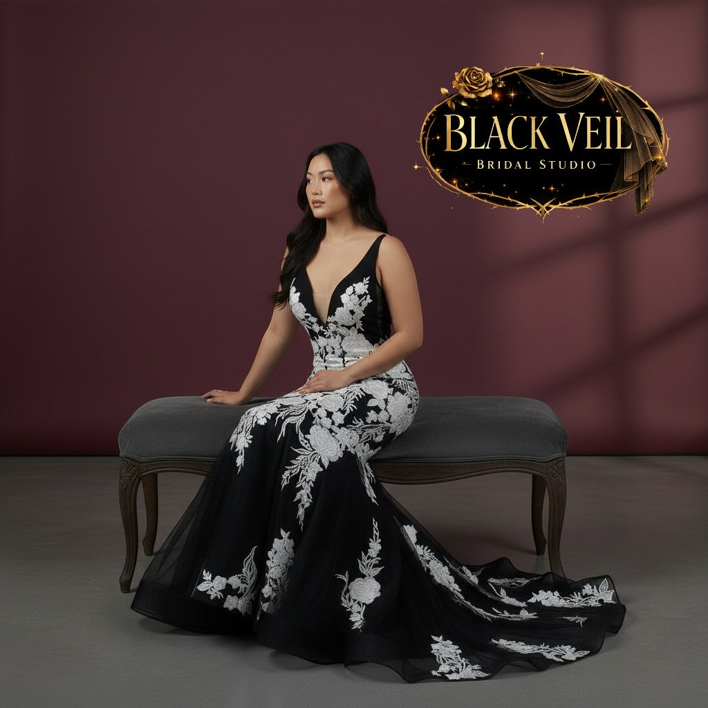 Cassandra Black Wedding Dress
