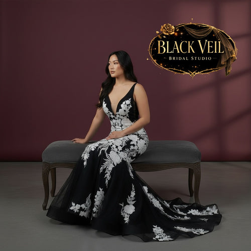 Cassandra Black Wedding Dress