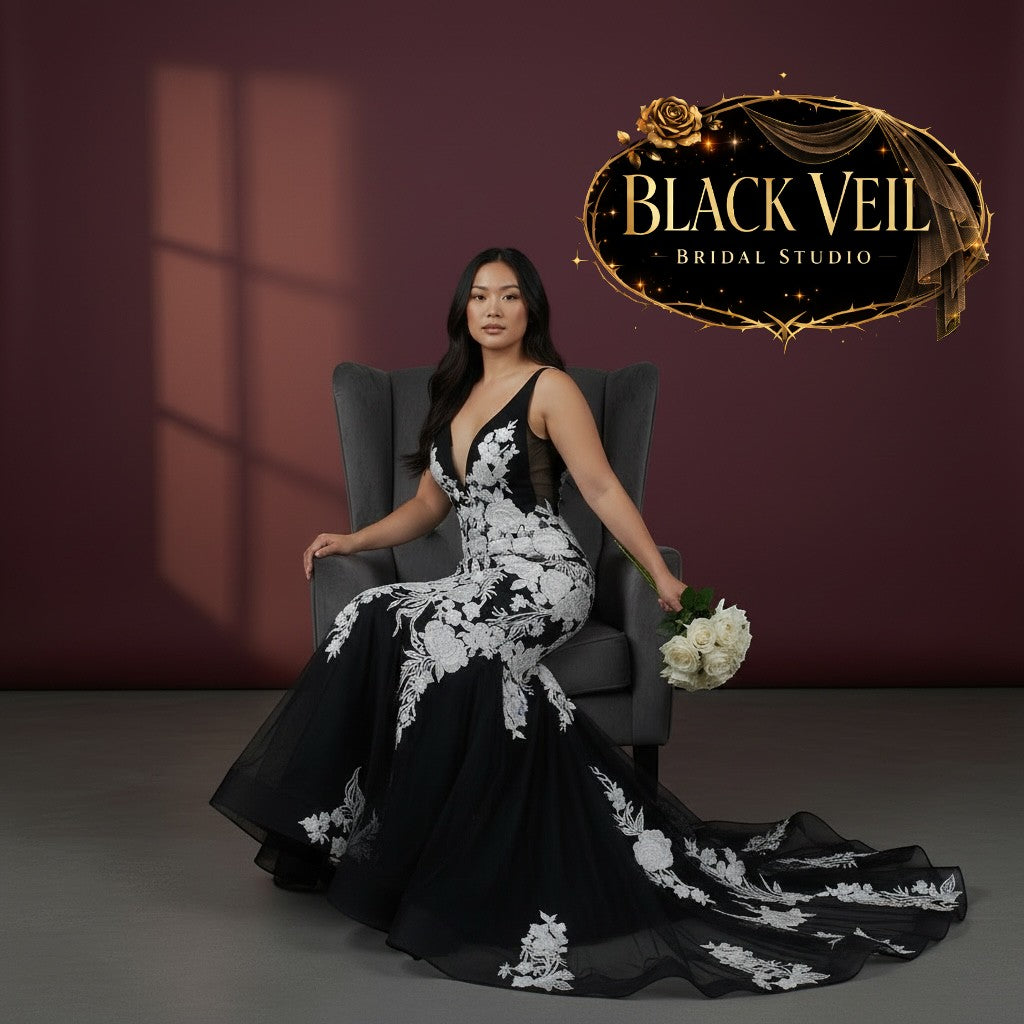 Cassandra Black Wedding Dress