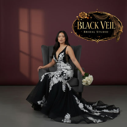 Cassandra Black Wedding Dress