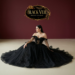 Endora Black Wedding Dress