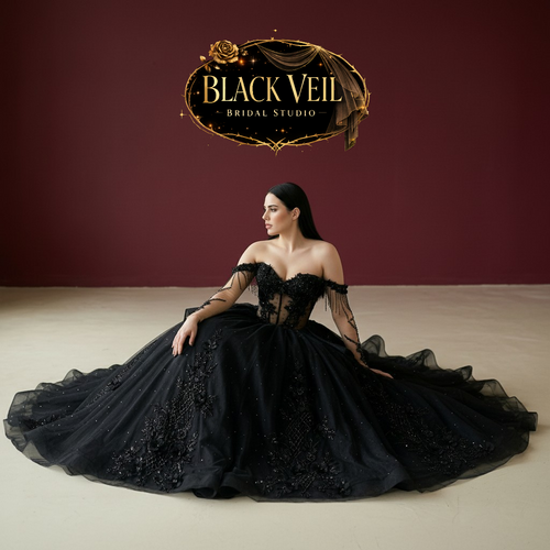 Endora Black Wedding Dress