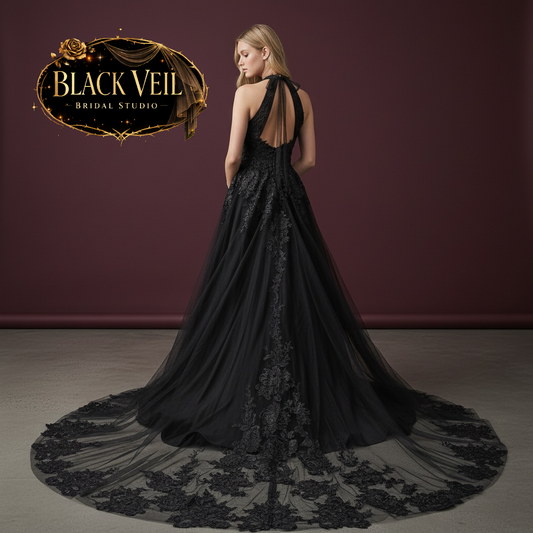Epona Black Wedding Dress