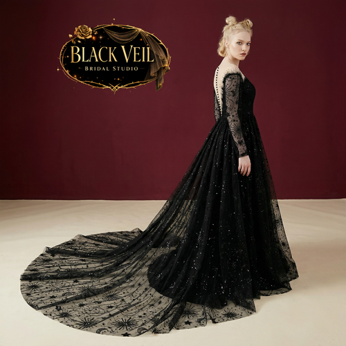Estella Black Wedding Dress