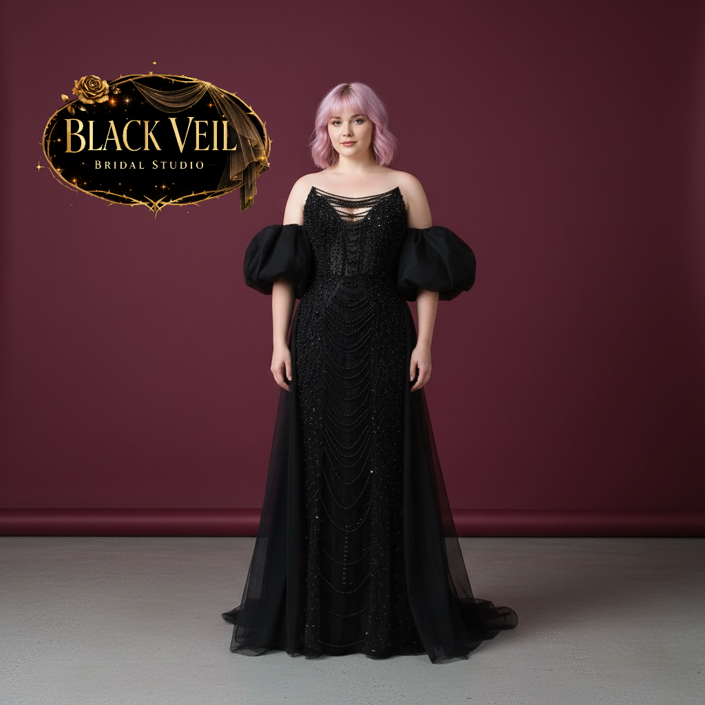 Arachne Black Wedding Dress