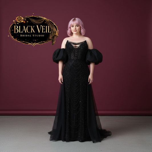 Arachne Black Wedding Dress