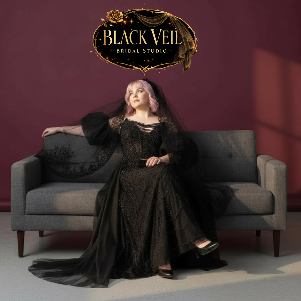 Arachne Black Wedding Dress