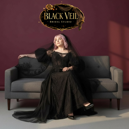 Arachne Black Wedding Dress